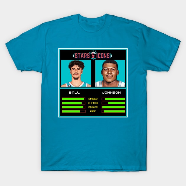 Ball & Johnson - NBA Jam “Stars & Icons” Edition T-Shirt by M.I.M.P.